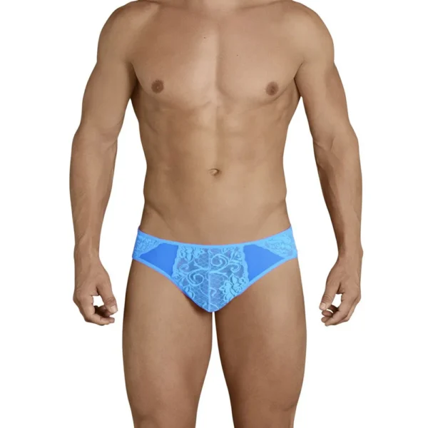 Men's Side Embroidered Lace Brief Underwear - Image 4