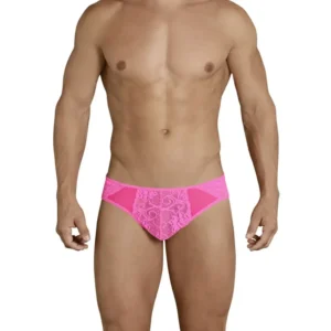 Men's Side Embroidered Lace Brief Underwear