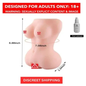 Half Body Silicone Pocket Doll Massager Toy for Men