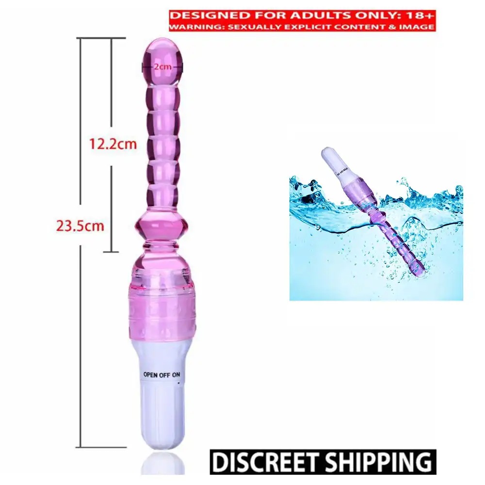 Jelly Vibrator Stick Long Plug Beads