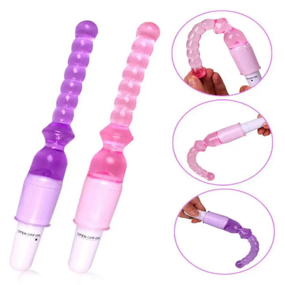 Jelly Vibrator Stick Long Plug Beads - Image 3