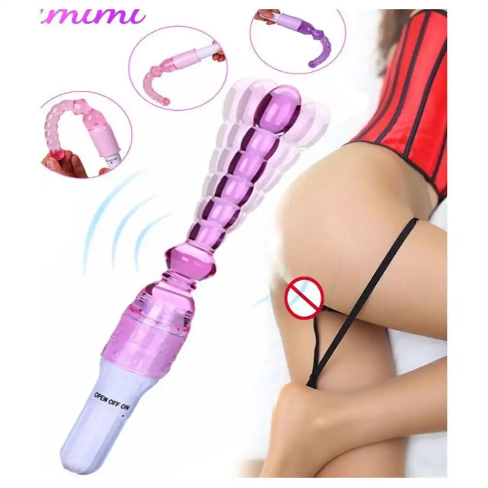 Jelly Vibrator Stick Long Plug Beads - Image 4