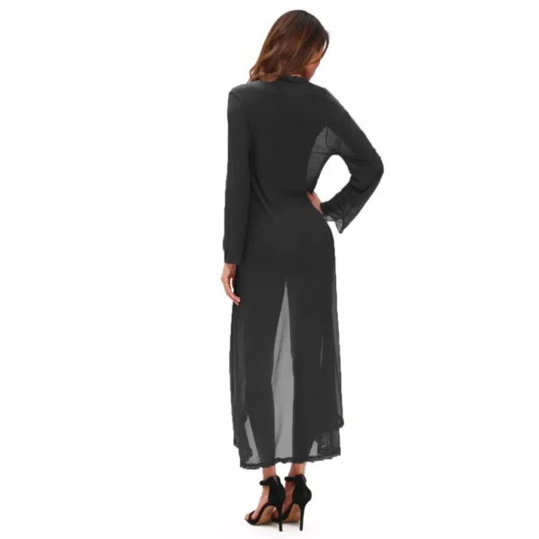 Sexy Full-Length Front Open Nightgown - Image 2