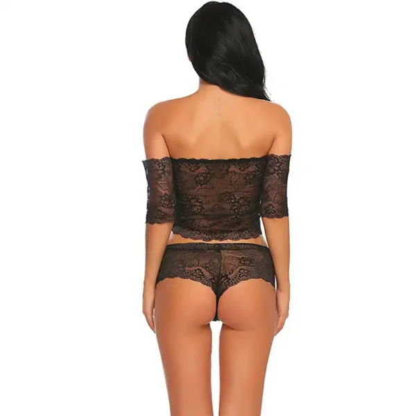 Women Sexy Off Shoulder Bralette Bra and Panty - Image 3