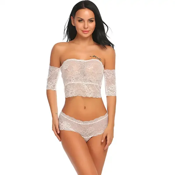 Women's Sexy Cold Shoulder Lingerie Set