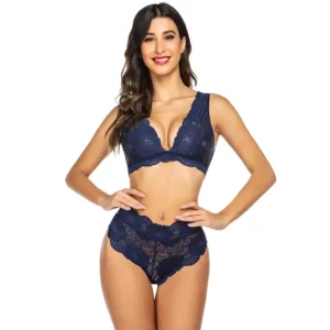 Sexy Lace Bralette and Panty Lingerie Set