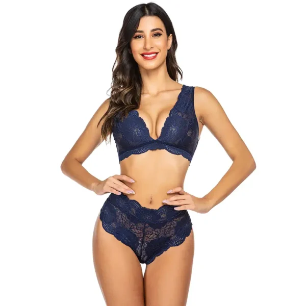 Sexy Lace Bralette and Panty Lingerie Set