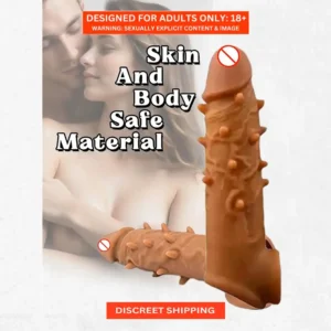 2 Inch Instant Size Increase Dragon Spiky Extender Condom Indian Skin Color Best Silicon Material Double Hole