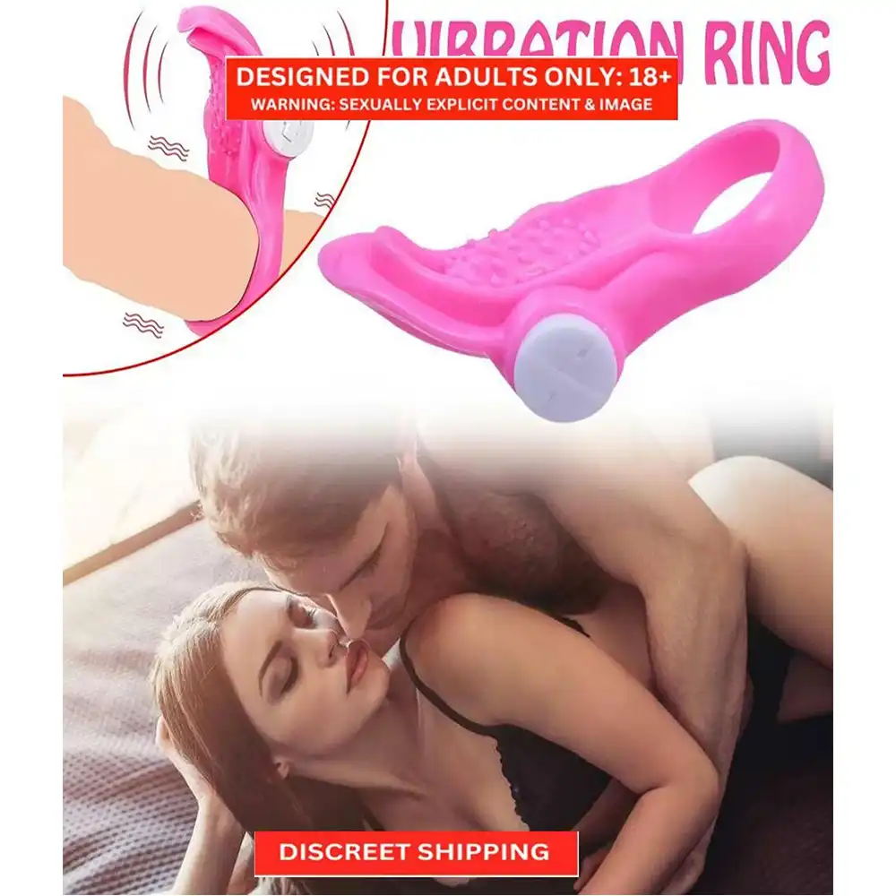 Vibrating Cock Ring -Tongue Cock Ring Increase Sex Time And Stop Premature Ejaculation - Image 3