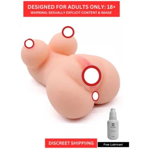 Half Body Mini Doll Silicone Pocket Pussy Sex Doll With Breast And Anal For Masturbation Toy