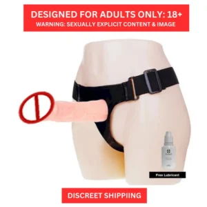 Silicone Realistic Hollow Extender With Adjutable Belt