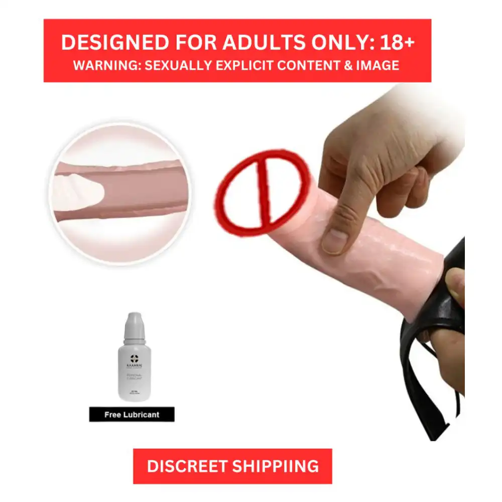 Silicone Realistic Hollow Extender With Adjutable Belt - Image 2